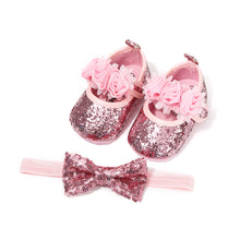 Load image into Gallery viewer, Newborn Baby Girl Sequins Glitter Toddler Kids Casual Shoes