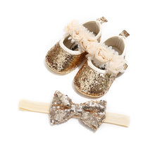 Load image into Gallery viewer, Newborn Baby Girl Sequins Glitter Toddler Kids Casual Shoes