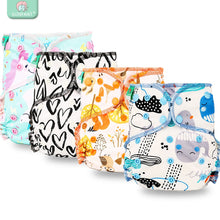 Load image into Gallery viewer, Night  baby diaper reusable heavy wetter hybrid cloth